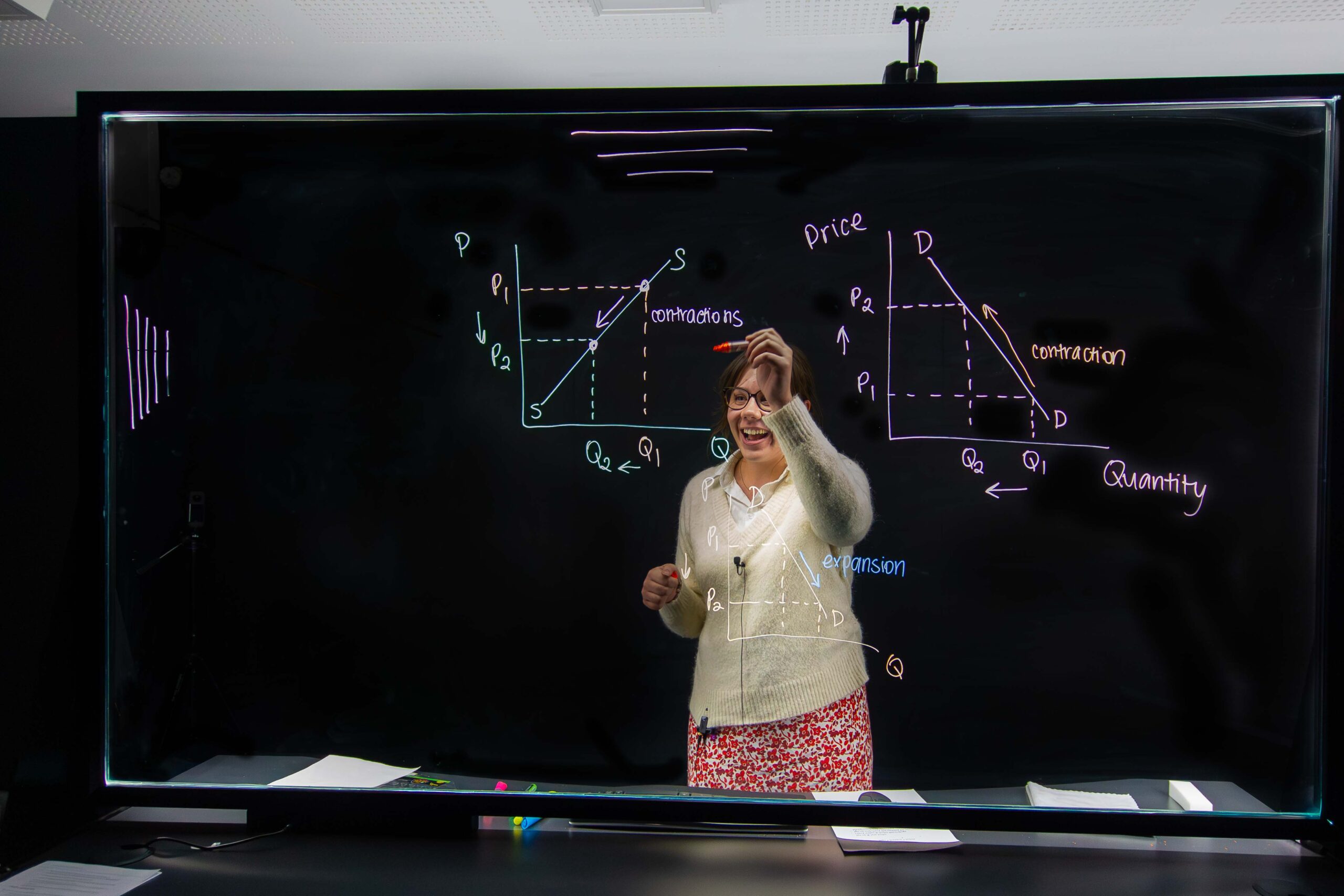 DSODE Teacher using the Lightboard